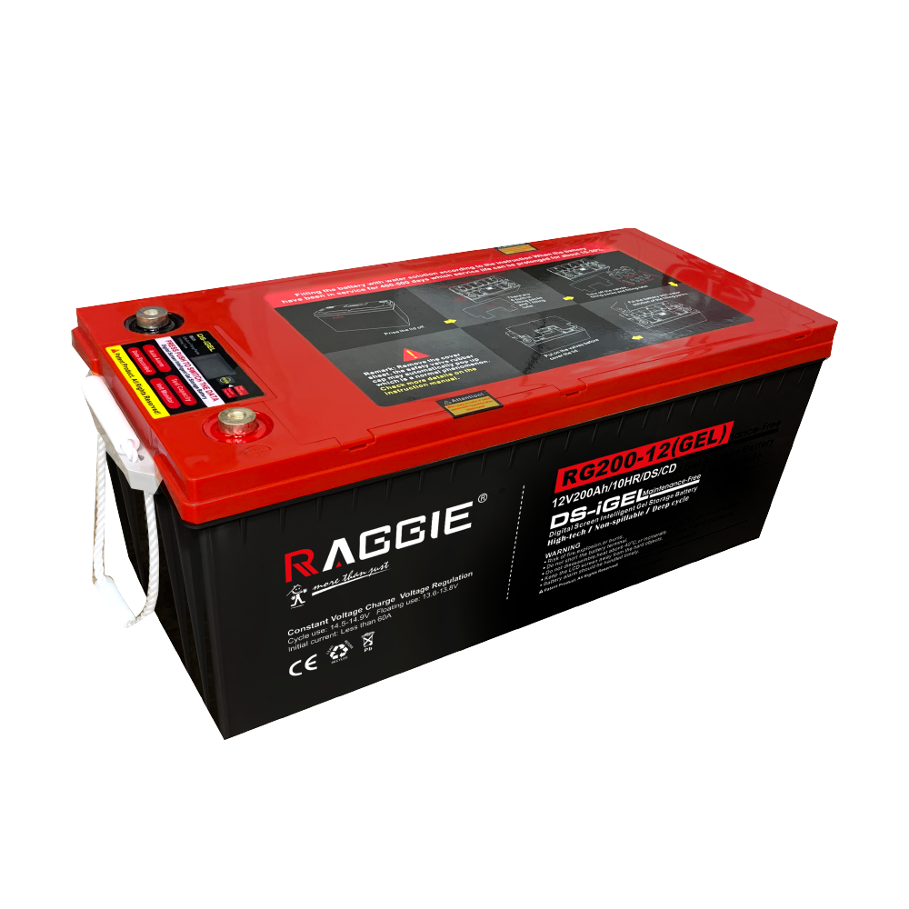 Digital Screen Intelligent Gel Storage Battery "RG200-12(GEL)"